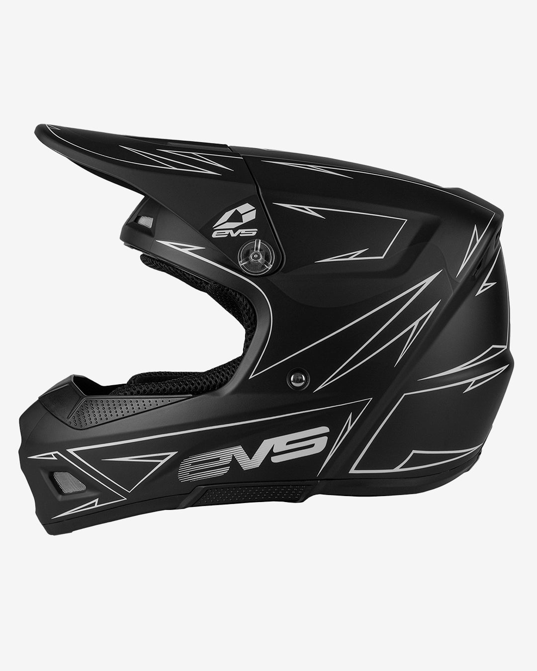 T3 Youth Helmet - Pinner Matte Black - EVS Sports