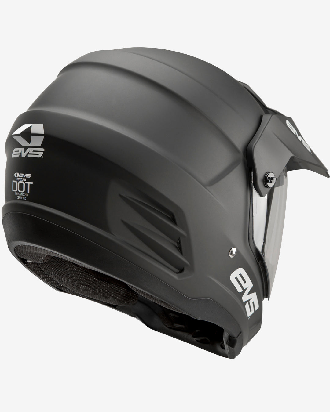 T5 Dual Sport Helmet - Venture Solid Black - EVS Sports