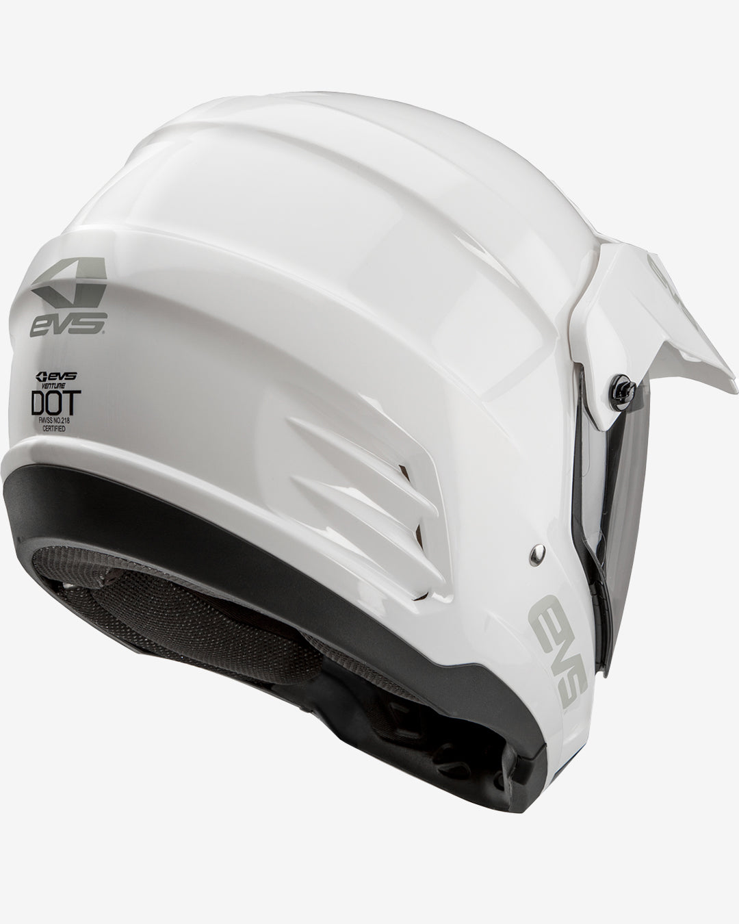 T5 Dual Sport Helmet - Venture Solid White - EVS Sports